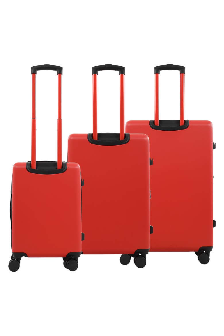 3-Piece Hardside Luggage Set, Alternate, color, RED