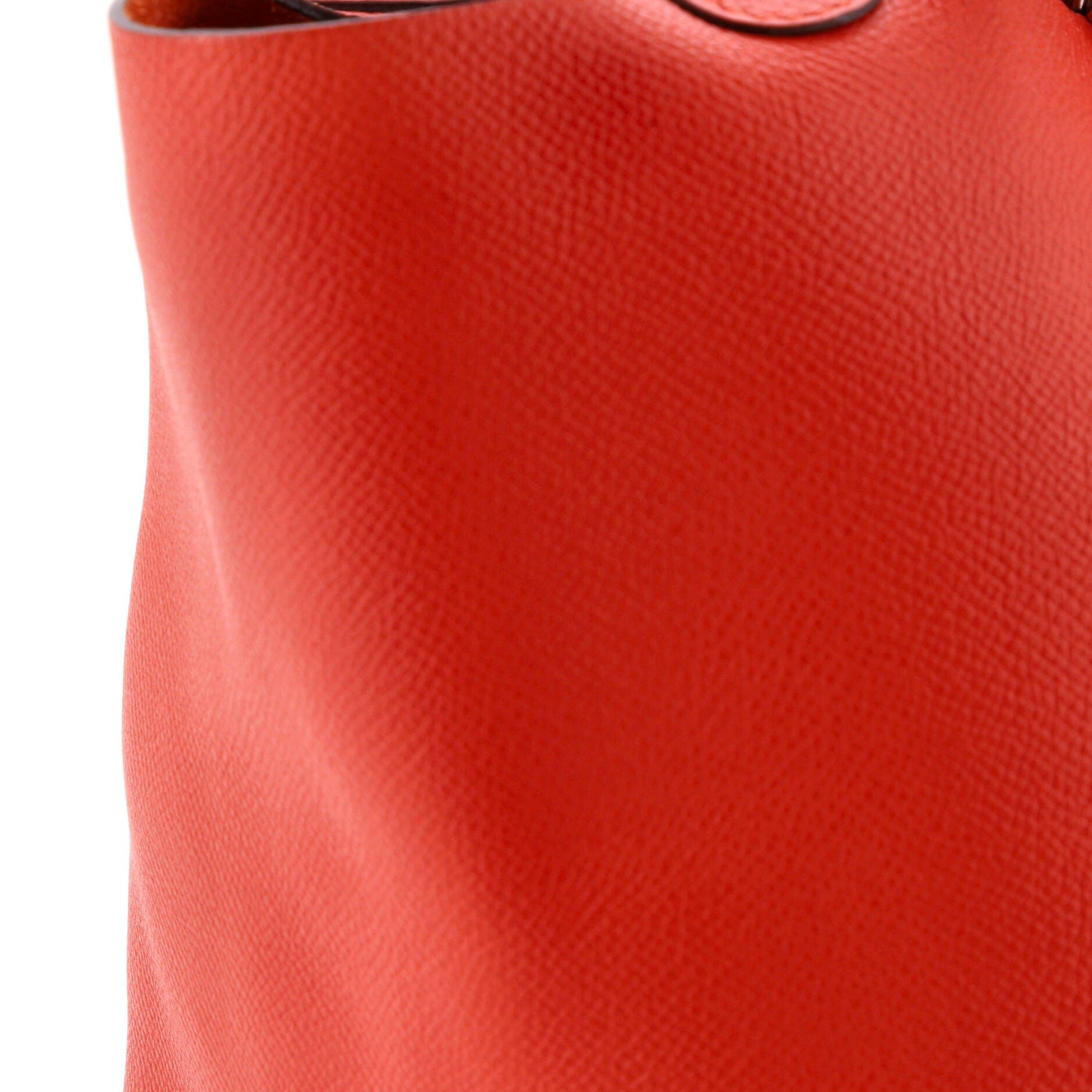 Pre-Owned Hermes Picotin Lock Bag Tressage Epsom PM, Alternate, color, Rouge De Coeur/Bleu Du Nord