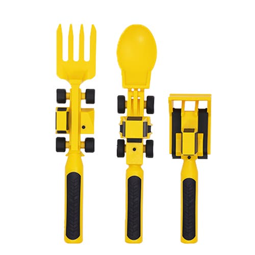 Constructive Eating Construction Eating Utensils For Kids And Toddlers