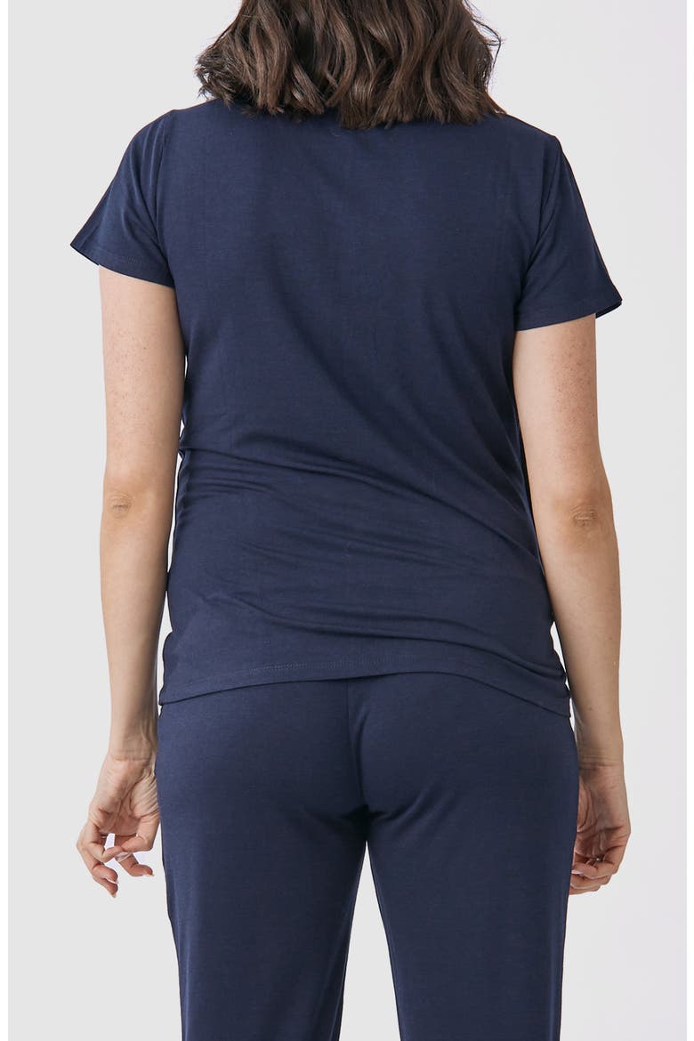 Petal Nursing Top, Alternate, color, NAVY