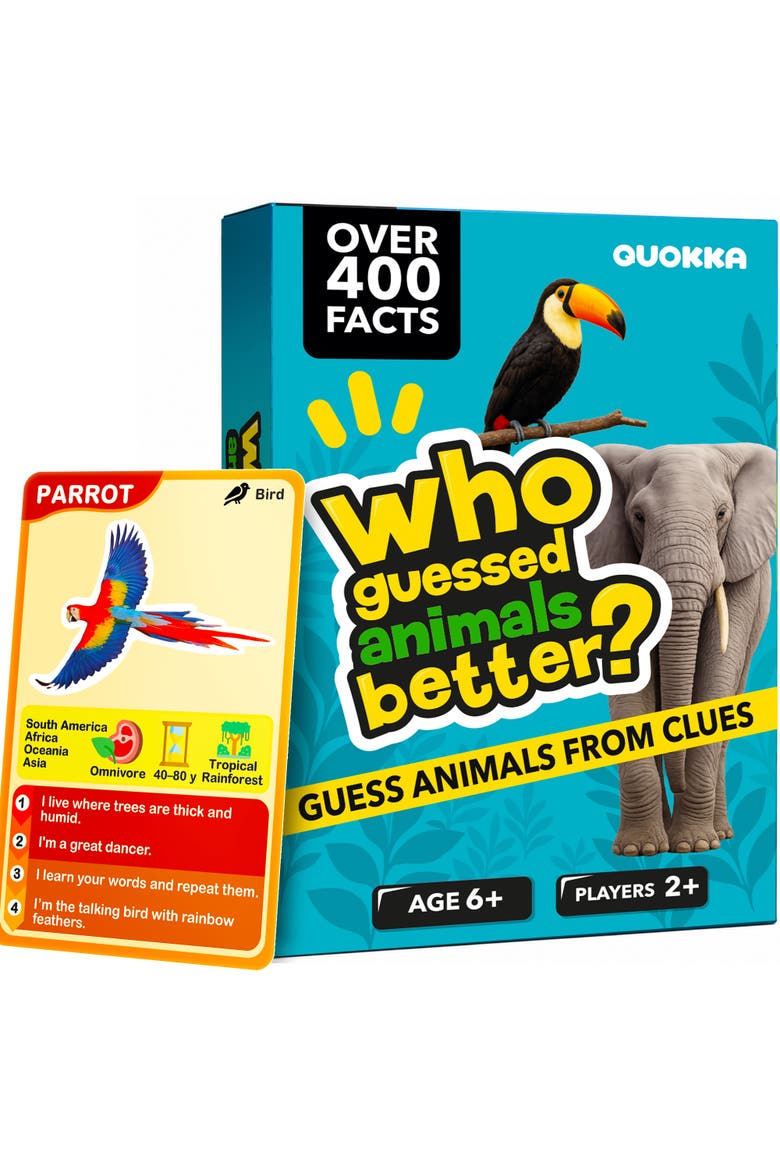 Who Guess It Better Visual Clue Card Game Collection, Main, color, Animals