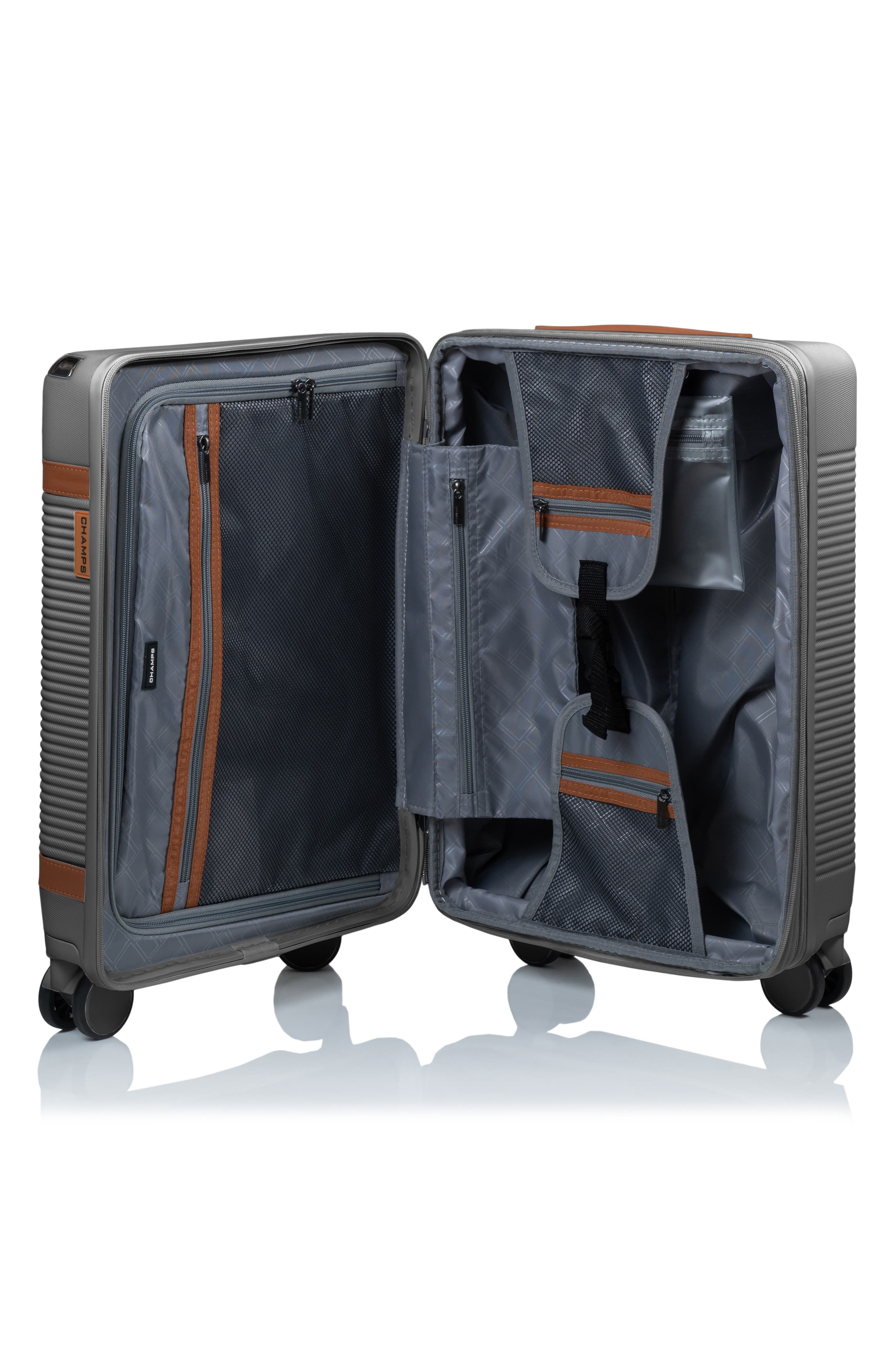 CHAMPS Vintage III Hardside 3-Piece Luggage Set, Alternate, color, Grey