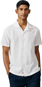 Aubin Seersucker Linen Short Sleeve Shirt