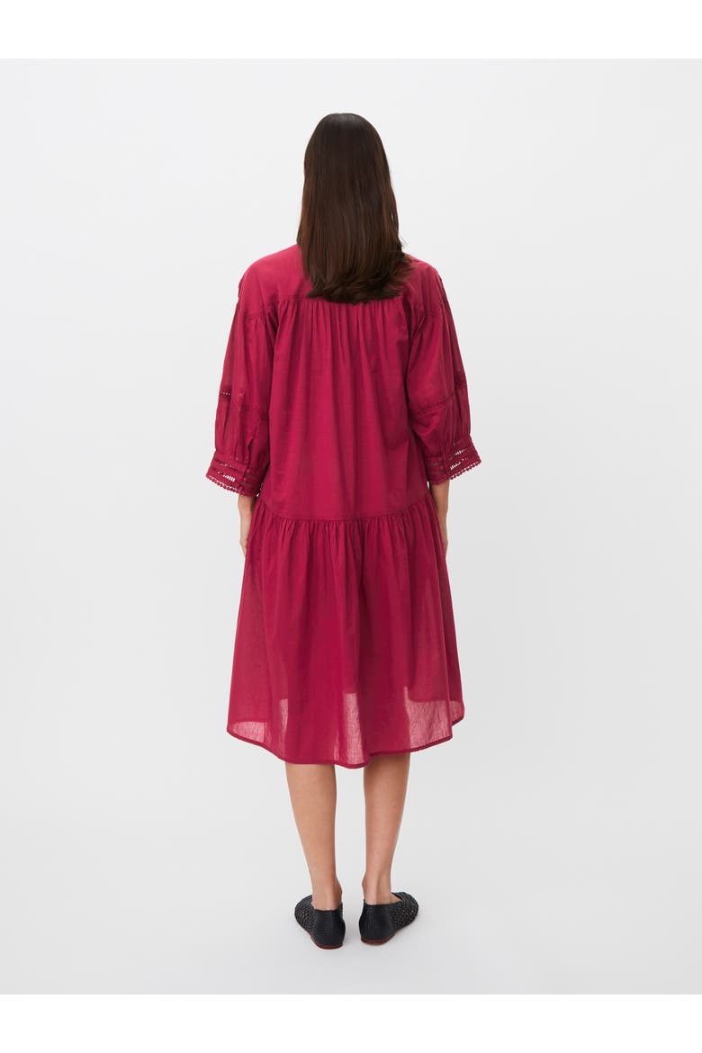 Manaleira V-Neck Tunic Dress, Alternate, color, Beet Red