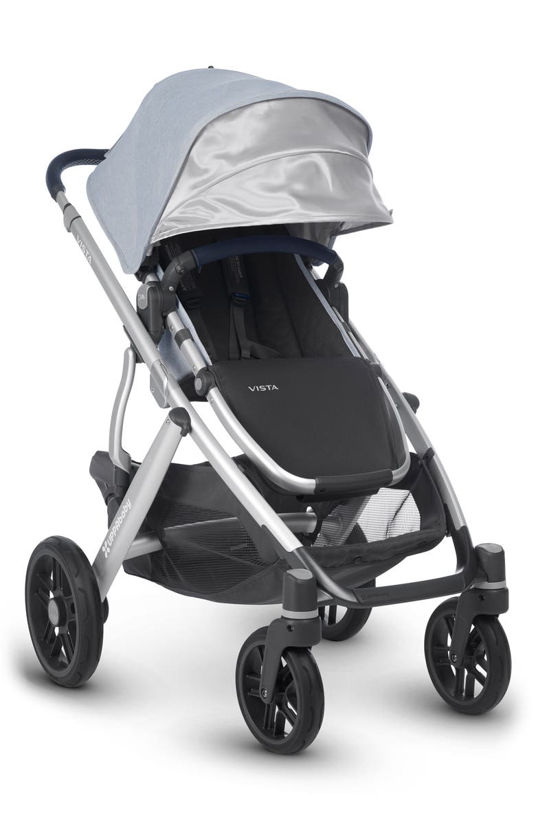UPPAbaby VISTA Aluminum Frame Convertible Complete Stroller with Leather Trim, Alternate, color,
