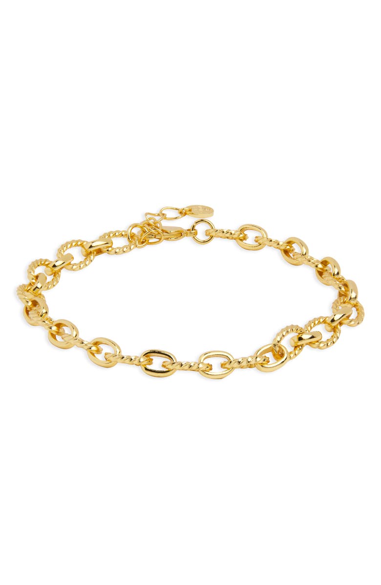 ARGENTO VIVO Cross & Link Set of 2 Bracelets, Alternate, color, Gold