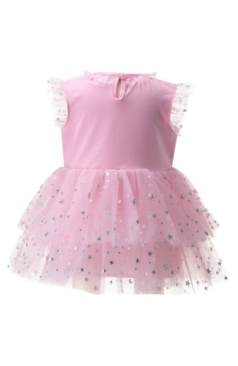 Rachel Riley Eloise Sparkle Star Tutu Dress, Alternate, color, Pink