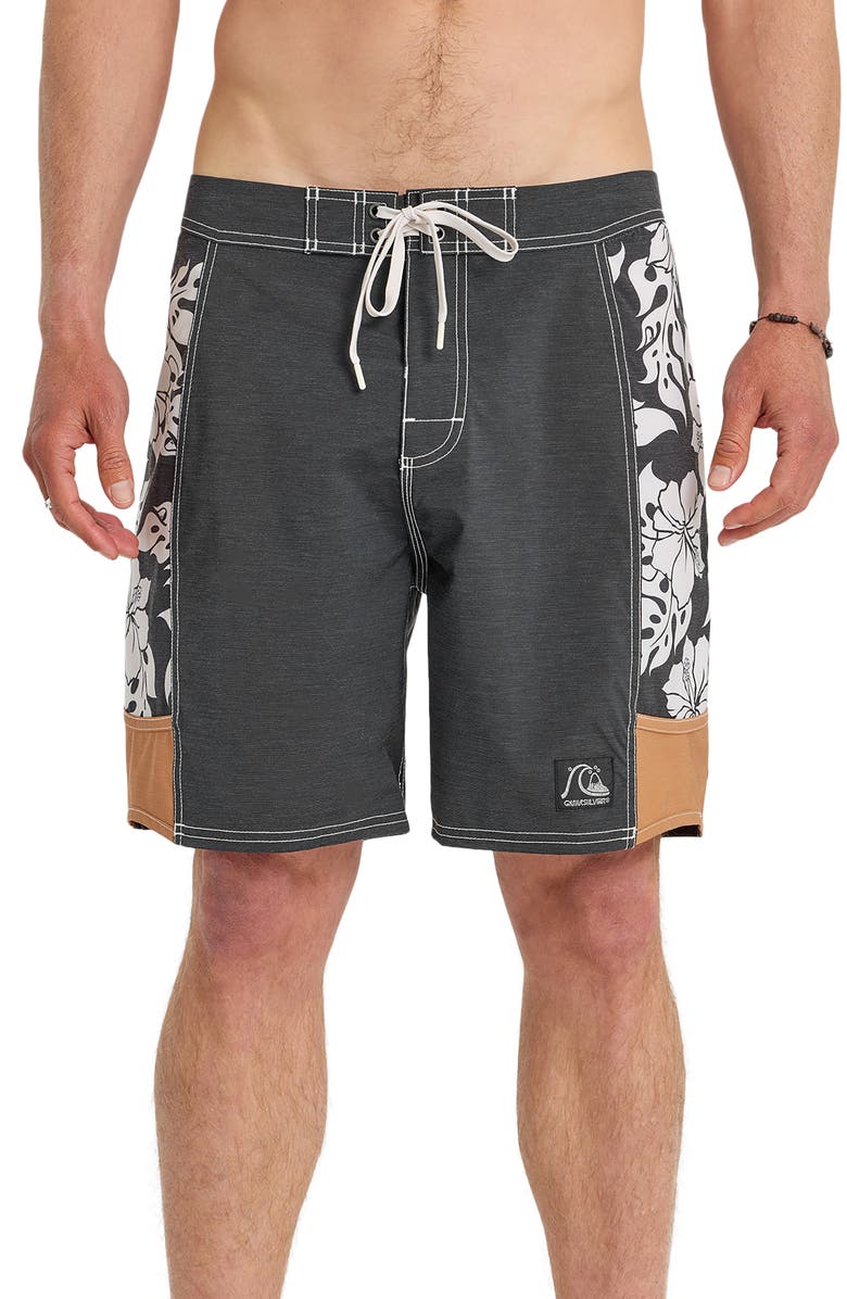 Quiksilver Original Arch 18" Water Repellent Board Shorts, Main, color, Black