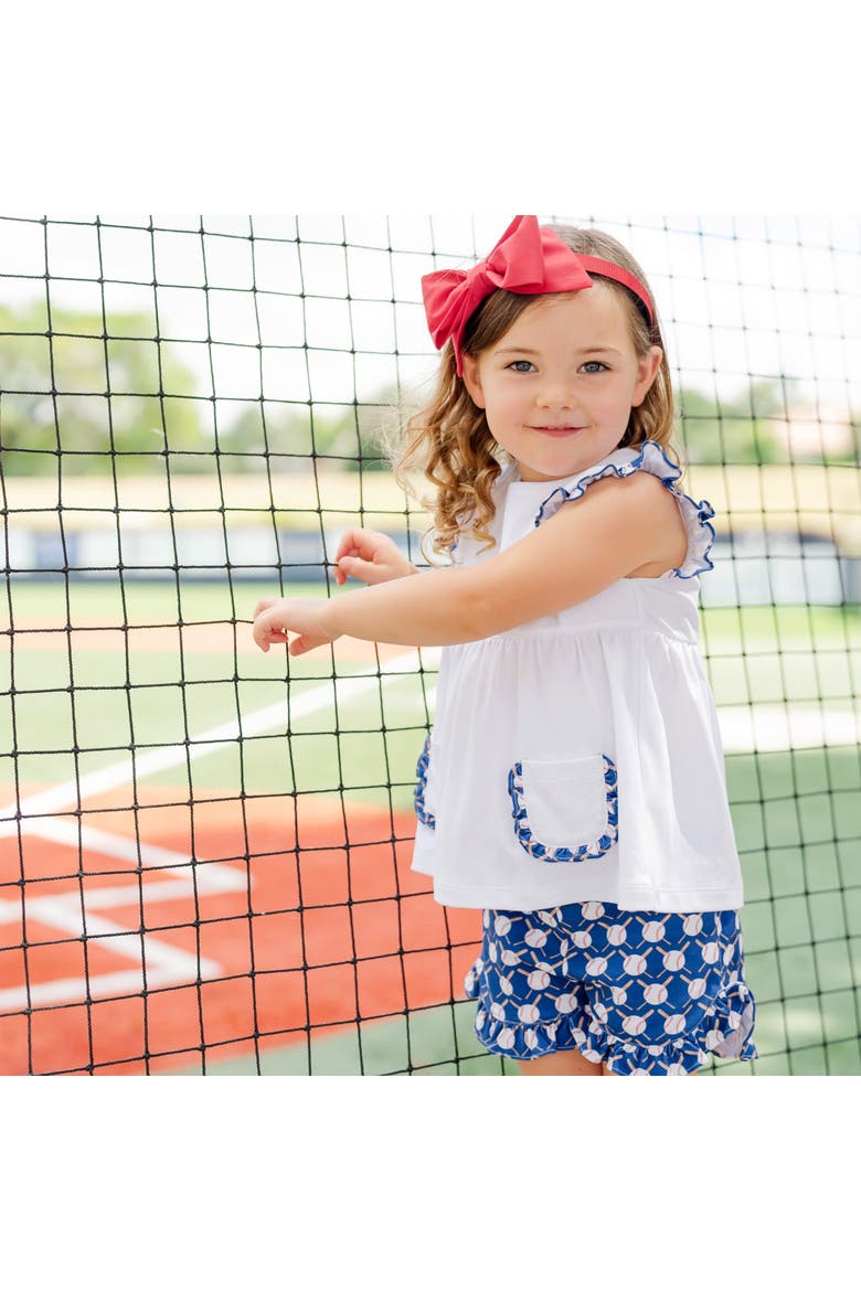Gentry Girls' Short Set, Alternate, color, Up at Bat Baseball