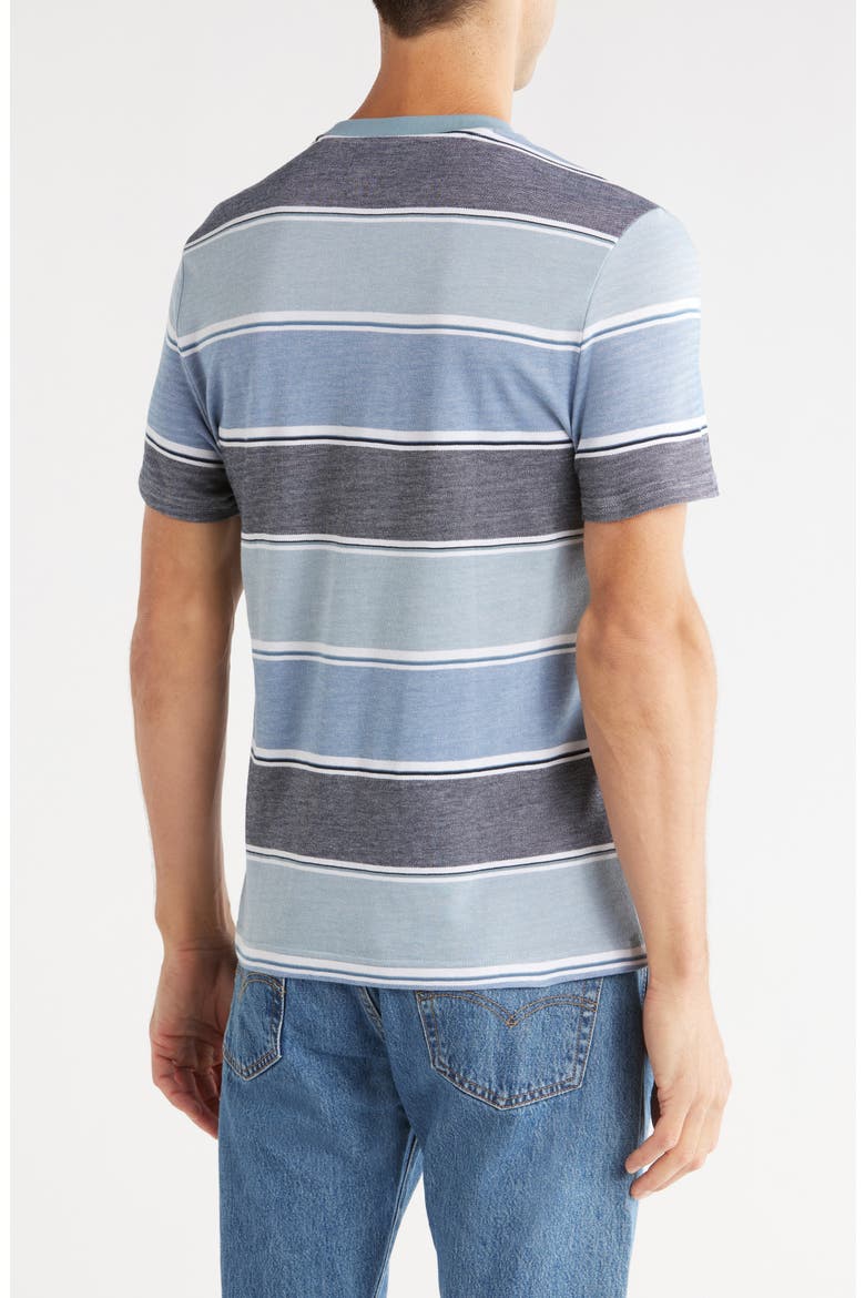 Gradient Stripe Cotton Piqué T-Shirt, Alternate, color, CITADEL