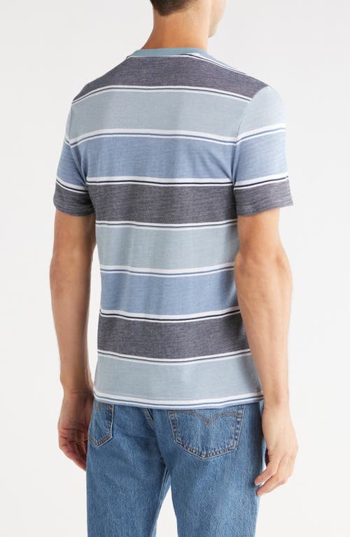 Original Penguin Gradient Stripe Cotton Piqué T-shirt In Multi