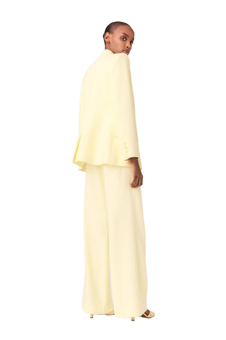 Double-breasted suit jacket, Alternate, color, Pale yellow