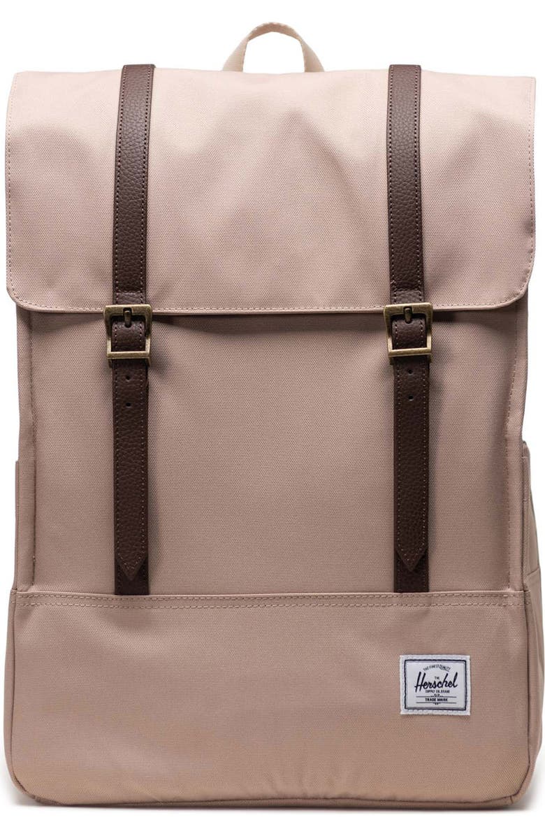 Herschel Supply Co. Survey Recycled Polyester Backpack, Main, color, Light Taupe