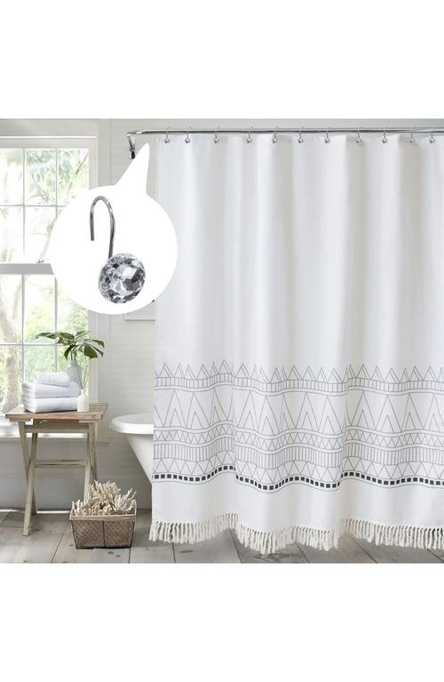 J&v Textiles J And V Textiles 12-piece Decorative Shower Curtain Rings Set