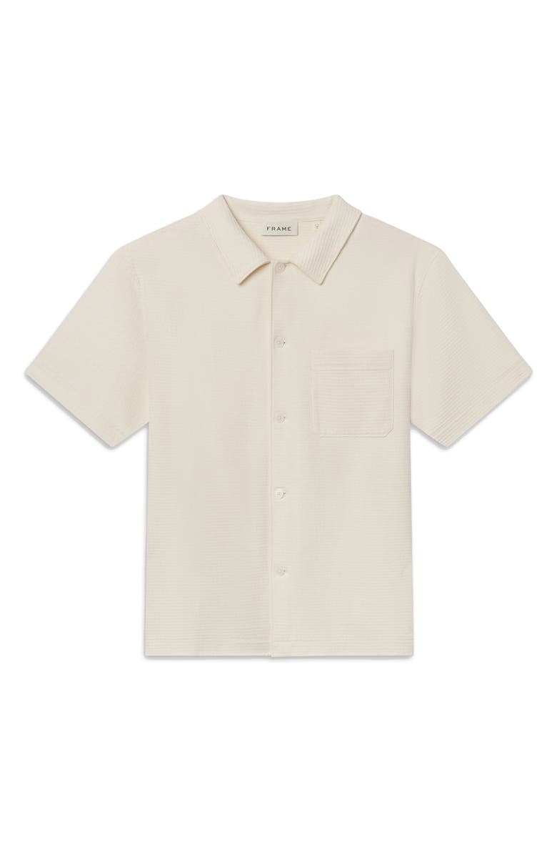 FRAME Jacquard Short Sleeve Button-Up Shirt, Alternate, color, 