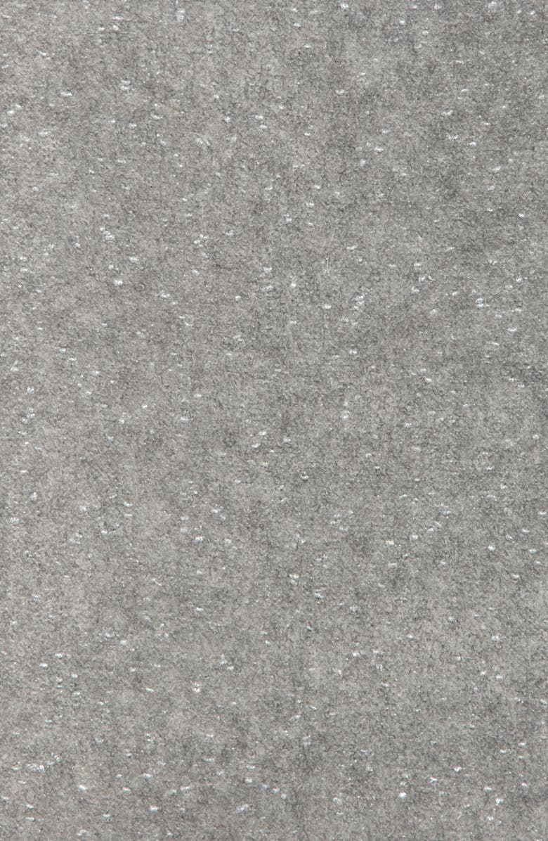 Calvin Klein Metallic Knit Scarf, Alternate, color, Heather Mid Grey