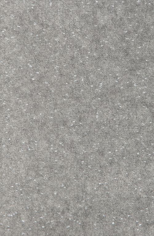 Calvin Klein Metallic Knit Scarf In Gray