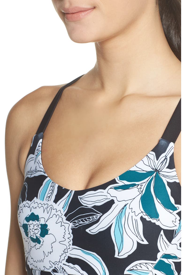 Floral Cami Sports Bra, Alternate, color, MULTI