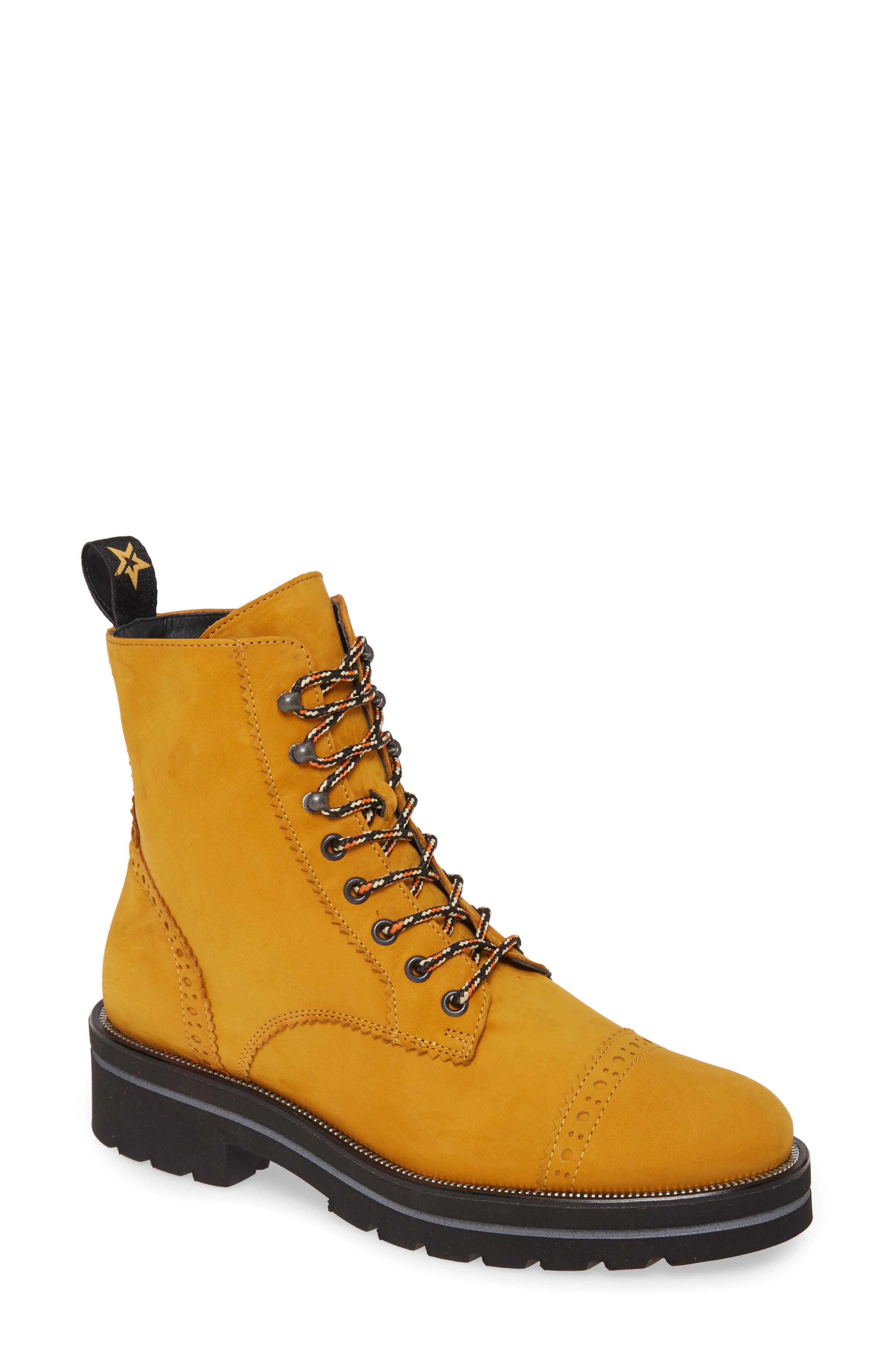 Ceylo Combat Boot, Main, color, CURRY NUBUK