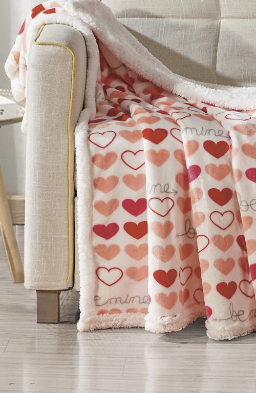 Luxury Home Isabella Reversible Faux Shearling Throw Blanket