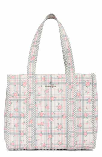 Nanette Lepore Floral Quilted Tote with Bear Charm & Crossbody Bag