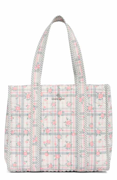 Nanette Lepore Floral Quilted Tote with Bear Charm & Crossbody Bag