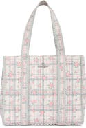 Nanette Lepore Floral Quilted Tote with Bear Charm & Crossbody Bag