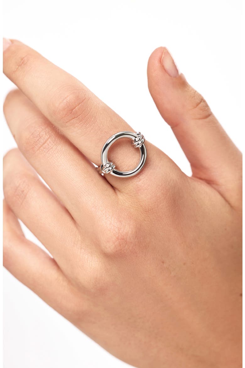 Stevie Statement Ring, Alternate, color, SILVER