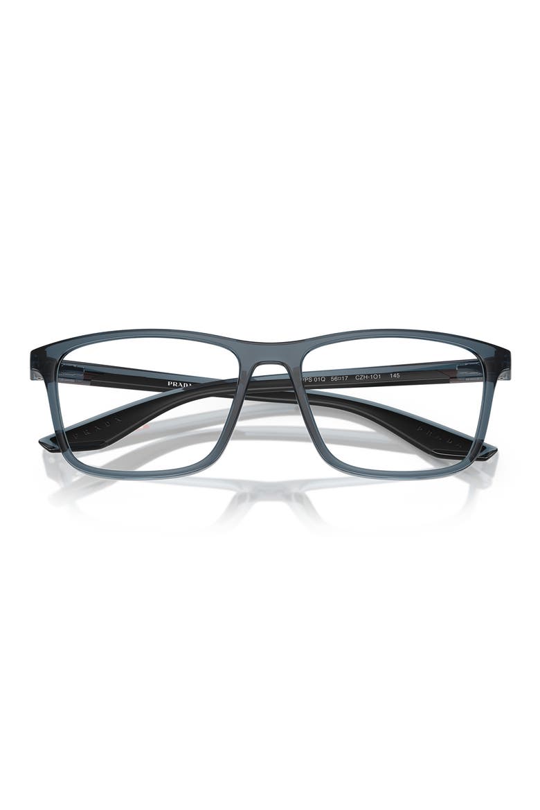 56mm Pillow Optical Glasses, Alternate, color, DARK BLUE