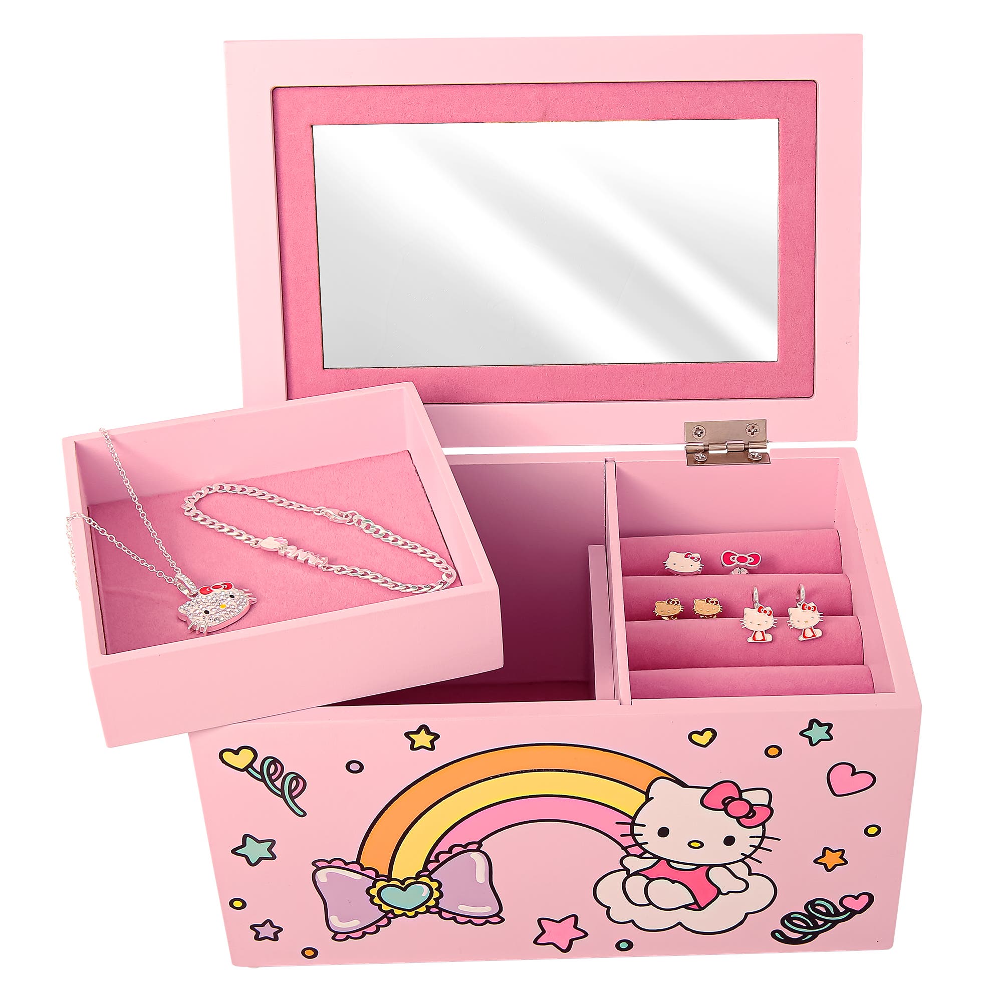 Hello Kitty Pink Wood Jewelry Box | Nordstrom