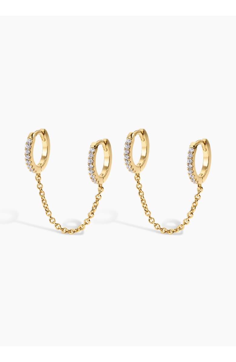 Electric Picks Double Down Earrings, Main, color, Gold