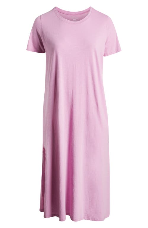 Eileen Fisher Organic Cotton Maxi Dress In Pink