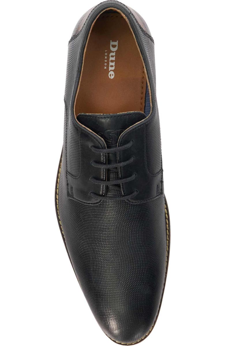 Dune London Billiard Plain Toe Derby, Alternate, color, Black