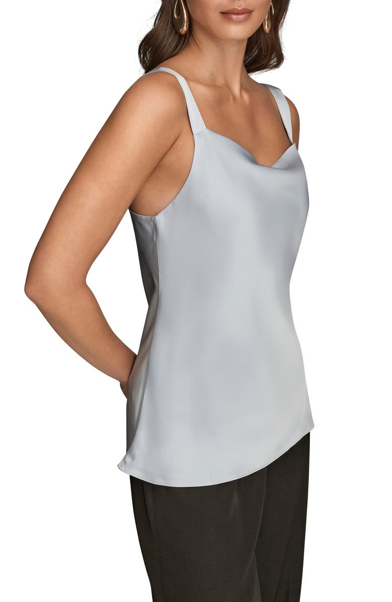 Donna Karan New York Cowl Neck Camisole, Alternate, color, Light Blue