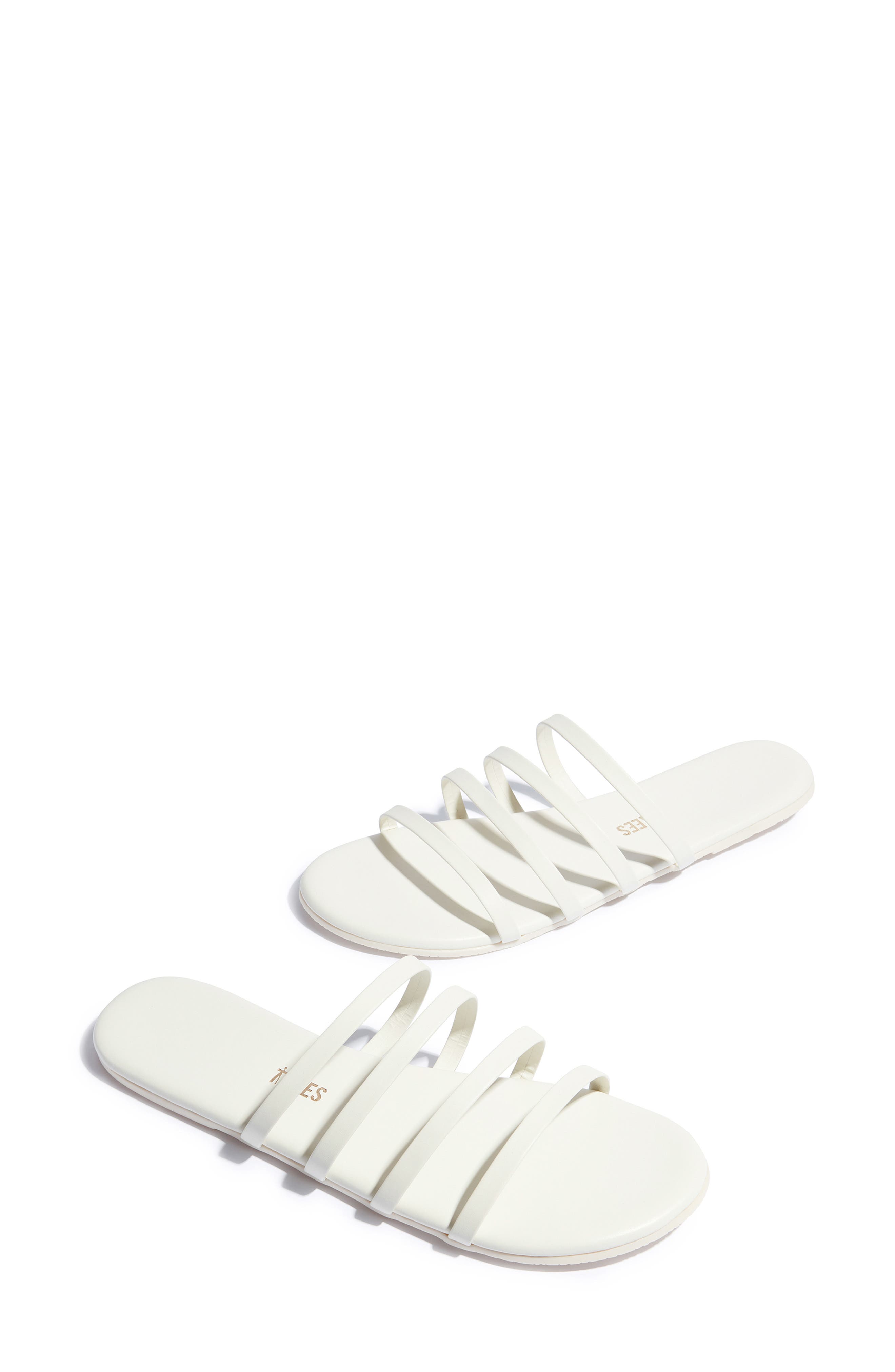 TKEES Senna Strappy Slide Sandal, Main, color, Cream