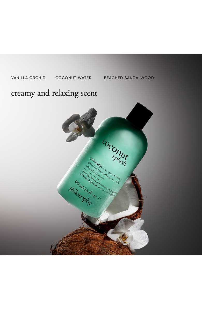 philosophy coconut splash shampoo, shower gel & bubble bath, Alternate, color, Coconut Splash