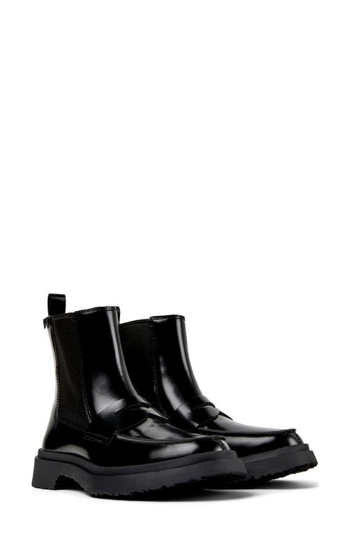 Camper Walden Loafer Chelsea Boot In Black