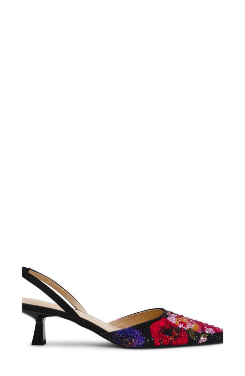 Betsey Johnson Oppal Rhinestone Slingback Pump In Multi