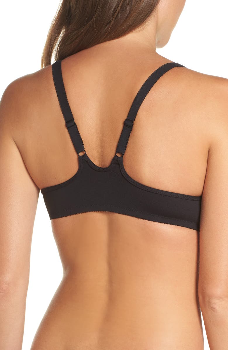 Wacoal Body By Seamless Front Close Racerback Underwire Bra, Alternate, color, Black
