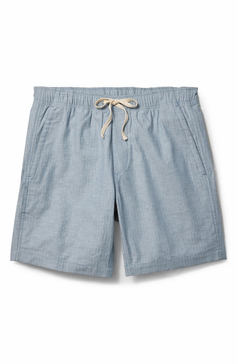 Bonobos Nomad Herringbone Cotton & Linen Shorts, Alternate, color, Light Blue Herringbone Linen