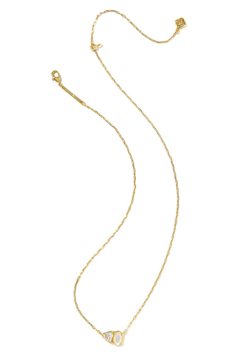 Tatum Pendant Necklace, Main, color, GOLD NEUTRAL MIX