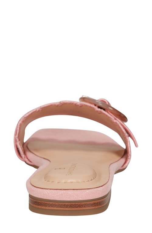 Bandolino Silla Scallop Slide Sandal In Light Pink