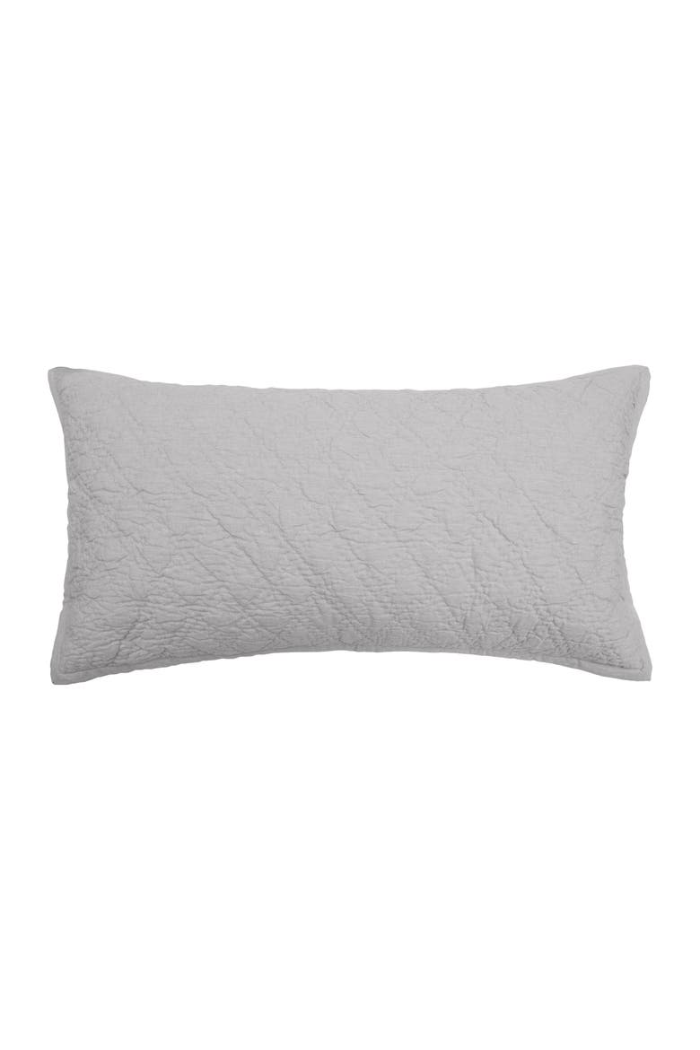 Emory 100% Cotton King Pillow Sham 20" x 36", Main, color, Grey