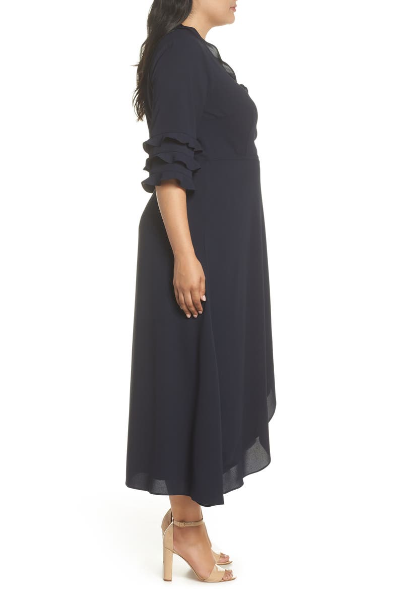 Bridgette Wrap Dress, Alternate, color, FRENCH NAVY