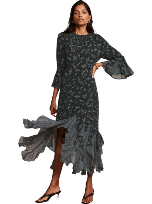 MINT VELVET MINT VELVET PRINT MIDI DRESS