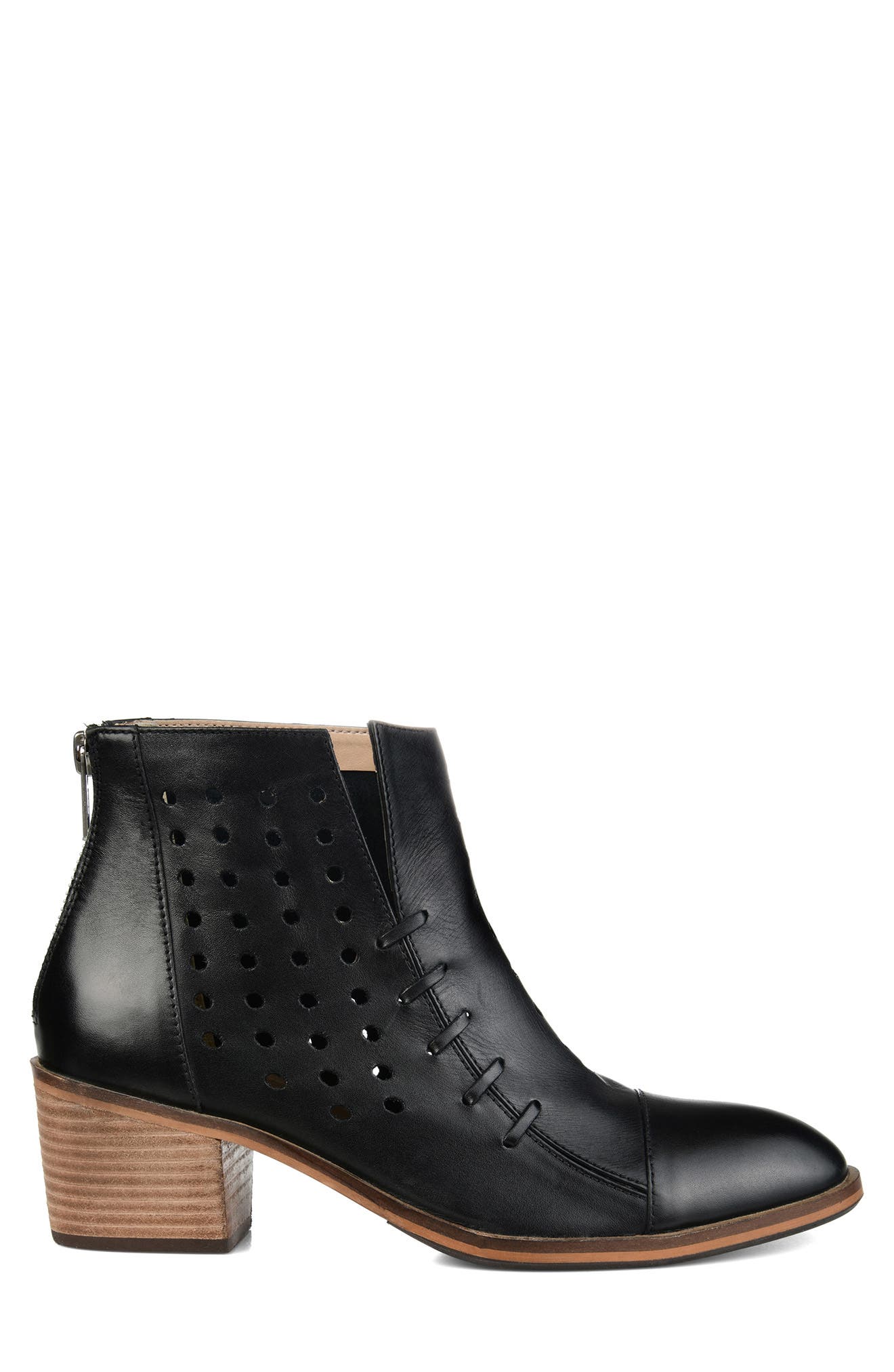 Journee Collection JOURNEE Ulima Whip Stitch Perforated Bootie (Women ...