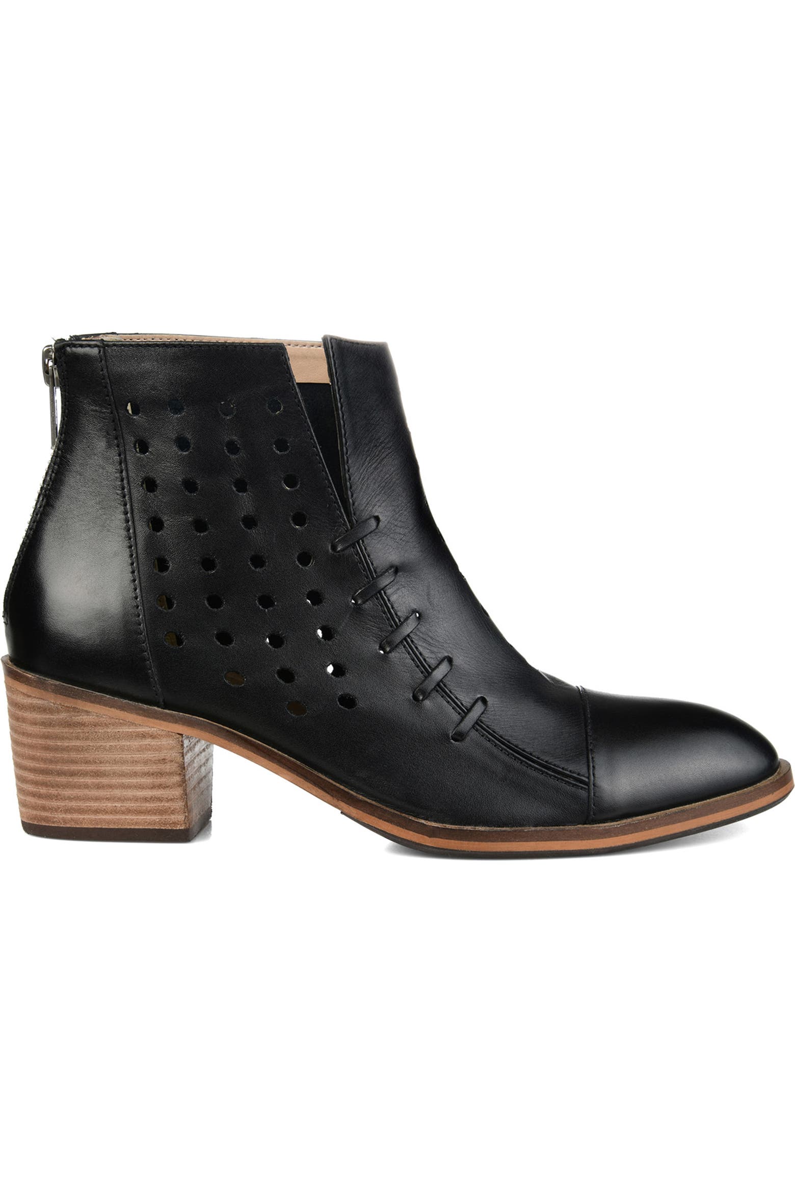 Whip Rack Journee Collection JOURNEE Ulima Whip Stitch Perforated Bootie (Women ...