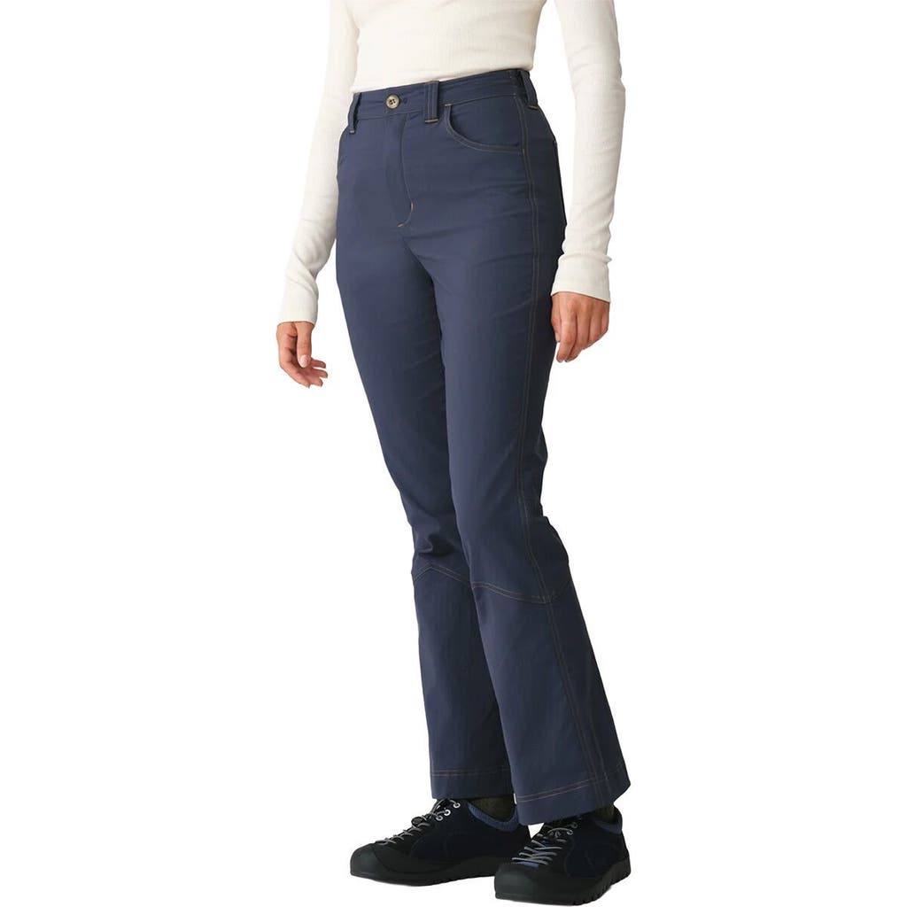 Hikerkind Kick Flare Trousers In Blue
