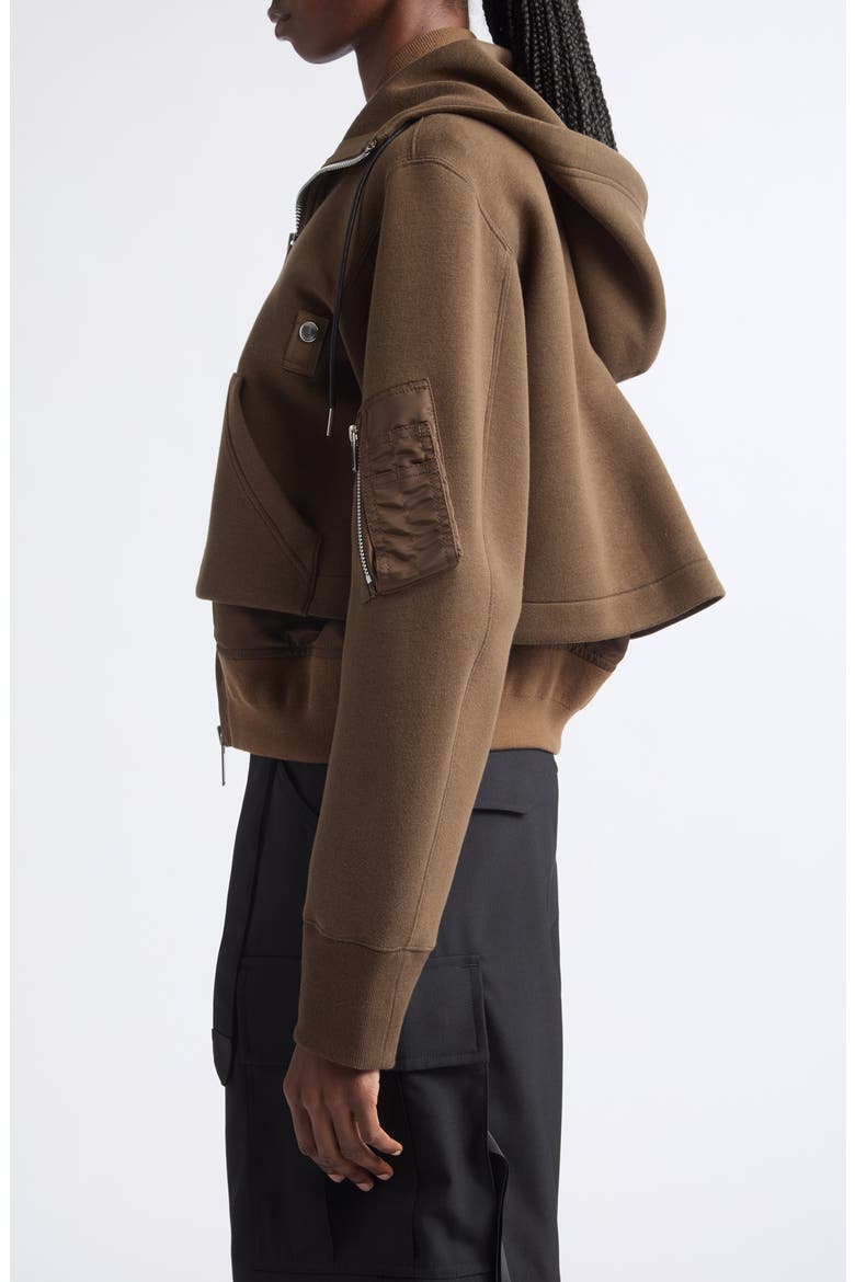 Sponge Sweat Hoodie, Alternate, color, BROWN