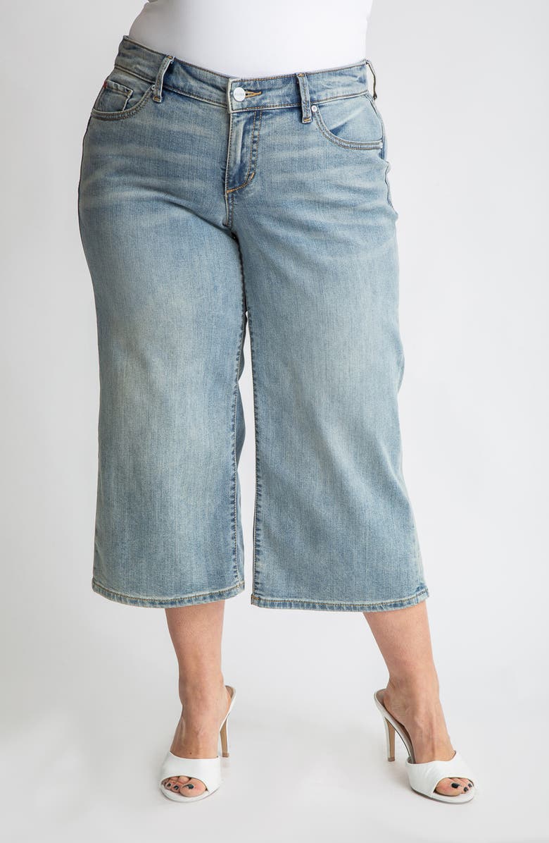 SLINK Jeans Crop Wide Leg Jeans, Main, color, 